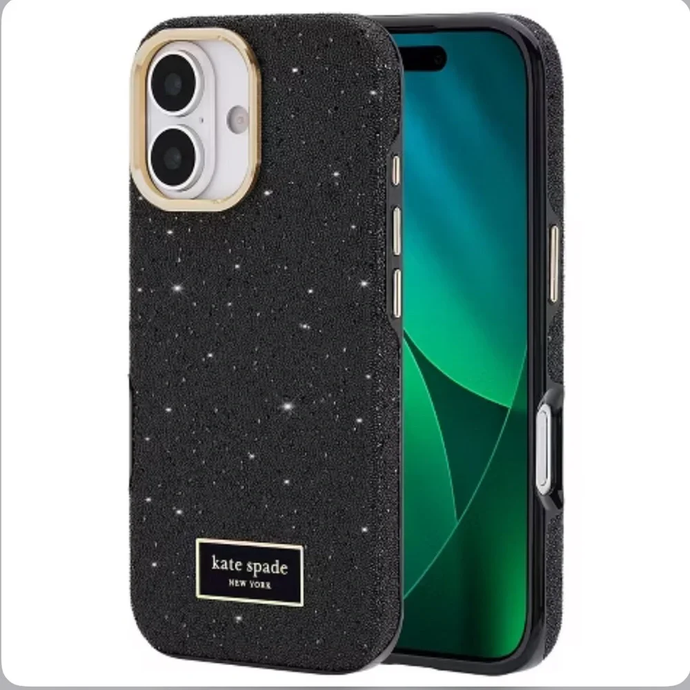 iPhone 17 Kate Spade Black Crystal Pavé Case